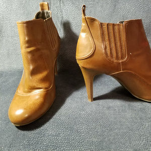 Tan ankle boots
